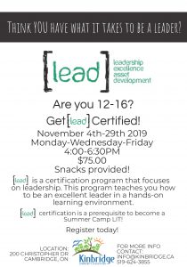 Lead Certificated Program